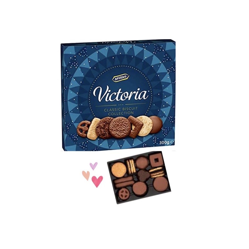 McVitie’s Victoria Biscuits Carton 300g. Biscuit Selection Milk, Dark White. คุ๊กกี้ ช็อกโกแลต ขนมกิ