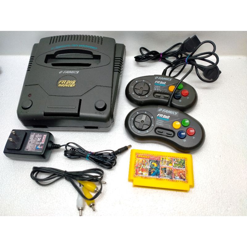 FR202 Thunder แท้งานไทย จากFamily Computer ชุดไฟไทยพร้อมเล่น ตลับเกมรวม 150 เกมไม่ซ้ำ จอยใหญ่ถนัดมือ