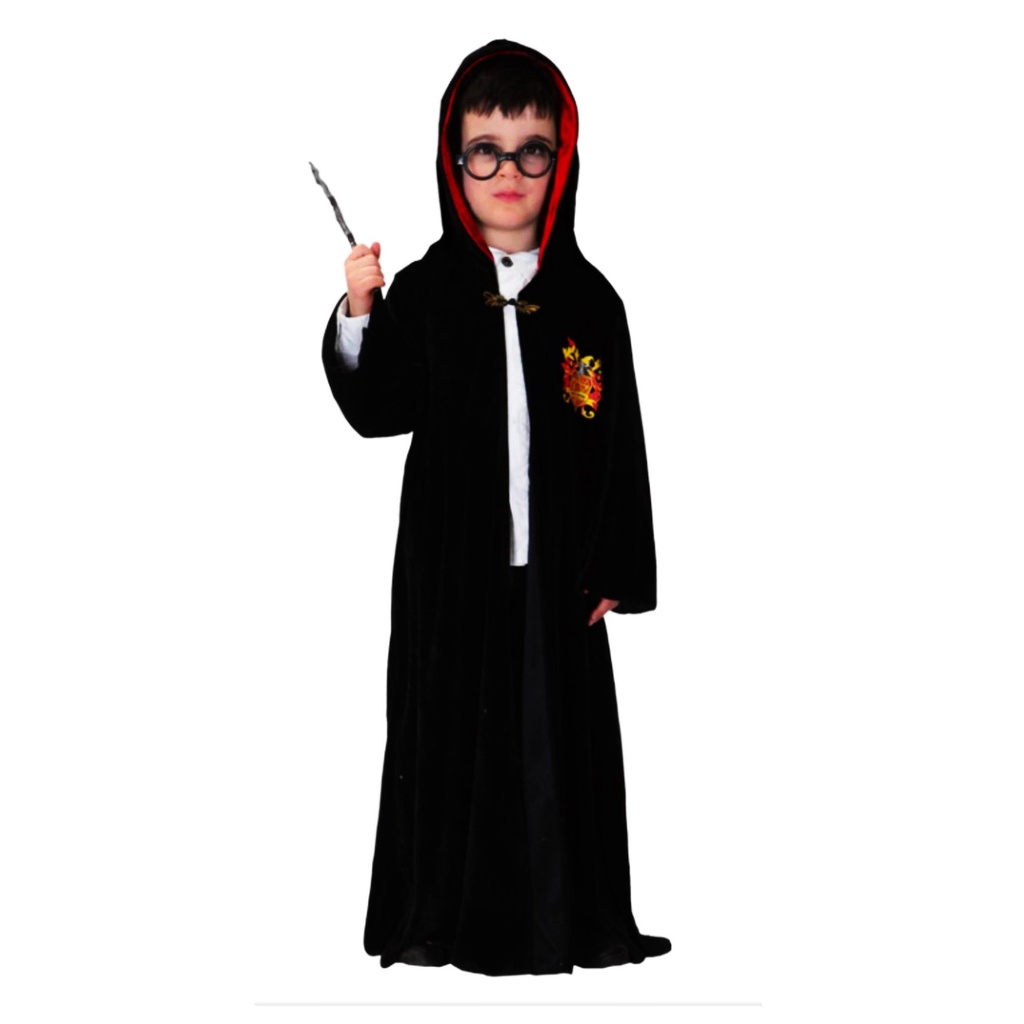 แฮรี่พอตเตอร์ แว่นตา ไม้กายสิทธิ์ พรอพแฮรี่ พ่อมด แฮรี่ พอตเตอร์ Harry Potter Cape Magic Wand Glasses Costume Cosplay