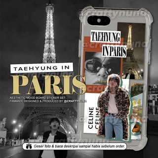 (BT-026) Taehyung IN PARIS 2022 ชุดสติกเกอร์ติดตกแต่งแล็ปท็อป bts v thv AESTHETIC