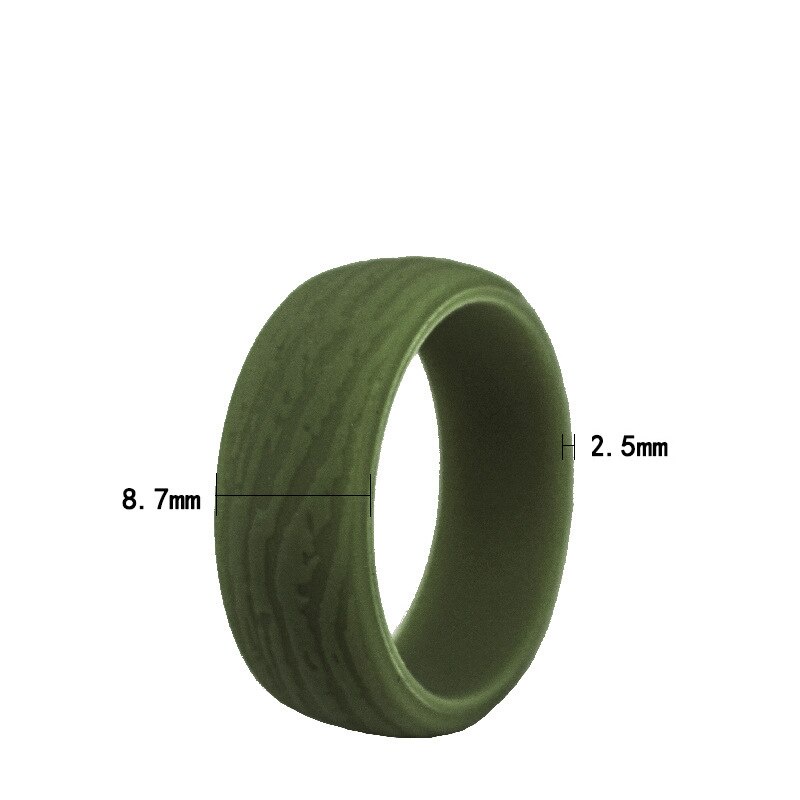 เครื่องประดับ แหวนยางซิลิโคนเจล แบบนิ่ม ขนาด 8.7 มม. เหมาะกับใส่เล่นกีฬากลางแจ้ง งานแต่งงาน จํานวน 1 ชิ้น