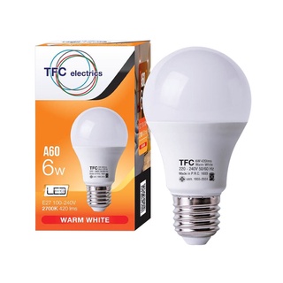 TFC หลอด LED 6W E27 WARM WHITE