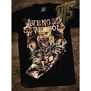 NTS 187 A7X Avenged Seven Fold  ROCK เสื้อยืด เสื้อวง เสื้อดำ สกรีนลาย ผ้าหนานุ่ม NTS T SHIRT S M L XL XXL