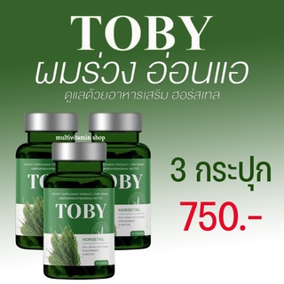 TOBY HORSETAIL โทบี้ ฮอร์สเทล วิตามินบำรุงผม วิตามินบำรุงเส้นผม อาหารเสริมบำรุงผม อาหารเสริมบำรุงเส้นผม วิตามินแก้ผมร่วง