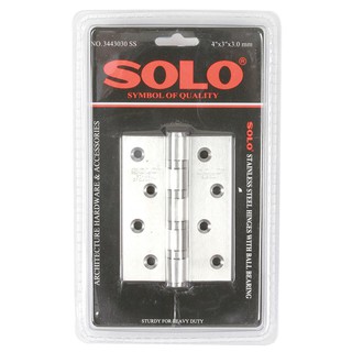 บานพับ 4 นิ้วx3 นิ้ว SOLO 3443030 SS P2 SOLO 4"X3" 3443030 SS HINGE P2