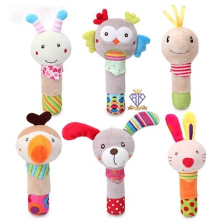 N001 พร้อมส่ง ตุ๊กตาเขย่ามือ มีเสียงกรุ๊งกริ๊ง ของเล่นเสริมสร้างพัฒนาการเด็ก