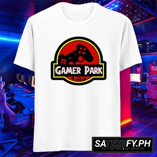 เกมเมอร์พาร์ค TSHIRT คอผ้าฝ้ายกลม XS ถึง XXL UNISEX เอเชียขนาด 7 สี @;[