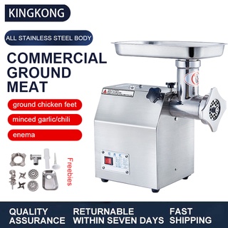Kingkong Commercial meat grinder 1 HP electric heavy duty stainless steel Minced meat machie 120kg/h