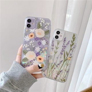 เคสโทรศัพท์มือถือลายดอกไม้สําหรับ Iphone X Xr Xs Max 6 6 S 7 8 Plus 11 Pro 12 Mini Se 2020 13 Pro