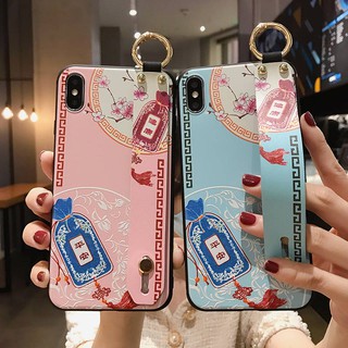 เคสโทรศัพท์มือถือ ลายกระเป๋านําโชค สไตล์เรโทร พร้อมสายคล้องมือ สําหรับ Samsung Galaxy note 8 9 10 plus lite note20 ultra s8 s9 s10 s20 plus s21 s22 s23 ultra s20fe s21fe