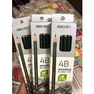 2 Deli Wood 6846-4B SUPER NATURAL DRAWING PENCIL