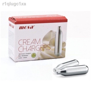 หลอดแก๊สสำหรับกระบอกวิปครีม Mosa Cream Chargers (ไนตรัสออกไซด์)