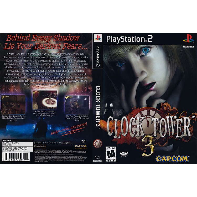 CLOCK TOWER 3 [PS2 US : DVD5 1 Disc]