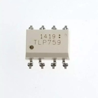 optocoupler แบบอินไลน์ TLP759 DIP8 SMD  TLP759 SOP-8  opto-isolator ซัพพลาย optocoupler ของแท้