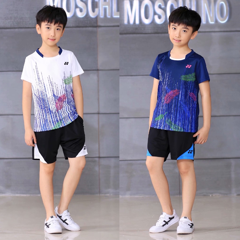 พร้อมส่ง ชุดเสื้อผ้าแบดมินตัน แฟชั่นฤดูร้อน สําหรับเด็กผู้ชาย และเด็กผู้หญิง – โปรปัง