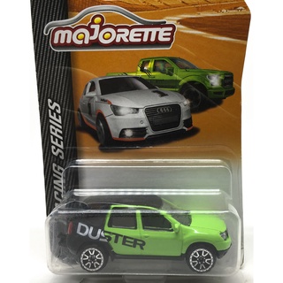 Majorette Dacia Duster Face Lift - Racing series - No Stripe - Green/Black /Wheels OF5V /scale 1/64 (3") Long Package