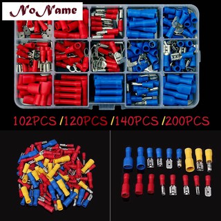 Electrical Assorted Insulated Wire Cable Terminal Crimp Connector Spade Set Kit