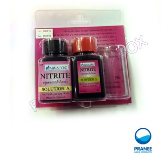 AQUA-VBC Nitrite Test Kit ชุดทดสอบค่าน้ำไนไตรต์, น้ำยาทดสอบค่าน้ำ, น้ำยาวัดค่าน้ำ (ทดสอบได้ 50 ครั้ง)