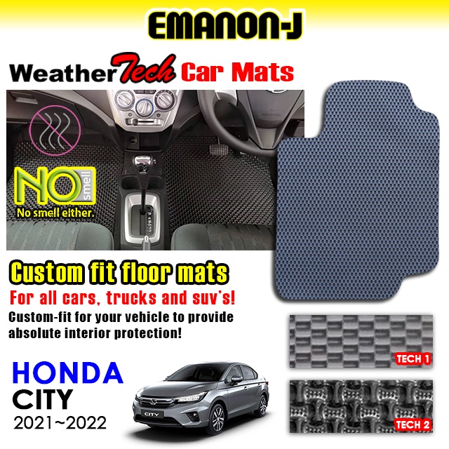Emanon-J Weather Tech สําหรับ Honda City 2021~ 2022 พรมรถยนต์