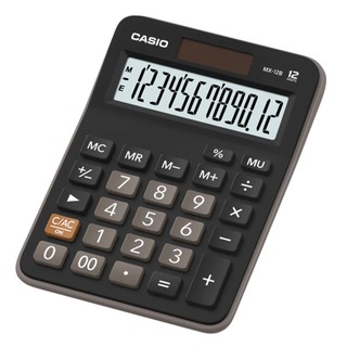 เครื่องคิดเลขตั้งโต๊ะ Casio 12 หลัก mx12b-bk-we ของแท้ ของใหม่ ประกันศูนย์