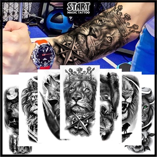 【Start Magic Tattoo】สติกเกอร์รอยสักชั่วคราว กันน้ํา ติดทนนาน 2 สัปดาห์ 210 มม. × 115 มม. 480