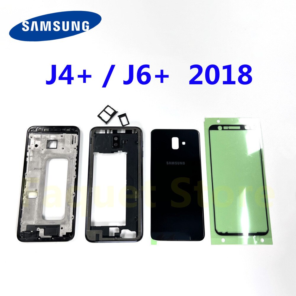 ฝาครอบแบตเตอรี่ LCD สําหรับ SAMSUNG Galaxy J4 J6 Plus 2018 J6+ J415 J610F J610 J4+
