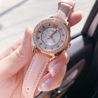 ส่งฟรี+ผ่อน0%🌈New Coach BOYFRIEND Silver Tone Glitz Watch