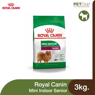 [PETClub] Royal Canin Dog - Mini Indoor Senior - สุนัขสูงวัย พันธุ์เล็ก เลี้ยงในบ้าน [3kg.]