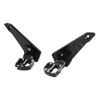 Motorcycle Folding Rear Foot Pegs Footrest Passenger Foot Pegs for HONDA X-ADV750 XADV750 XADV 750 2021 2022(Black)