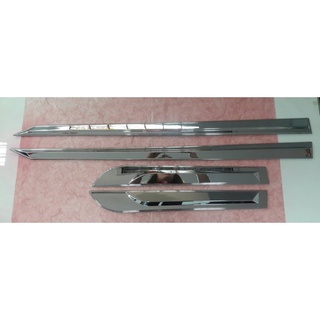 คิ้วกันกระแทกข้างประตูโครเมียม Mitsubishi Triton ปี 2015,2016,2017,2018,2019,2020,2021 รุ่น 4 ประตู