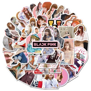 BlackPink-Lisa สติกเกอร์กันน้ำรูปแบบที่แตกต่างกัน, 50 ชิ้น