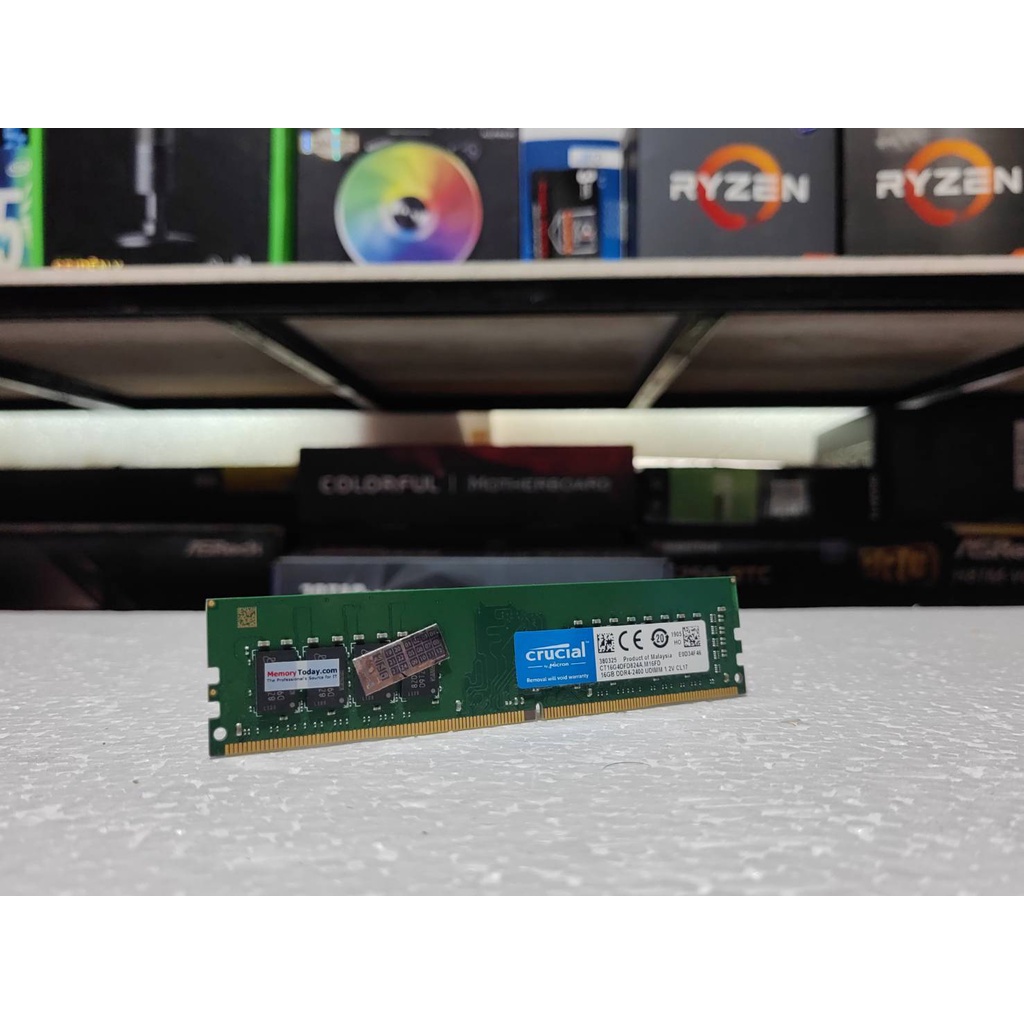 แรม(RAM FOR PC ) DDR4 CRUCIAL 4GB 8GB 16GB  bus 2133 2400 26