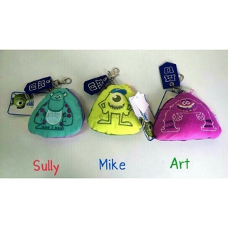 กระเป๋าใส่เหรียญ Mike ไมค์ &amp; Sulley ซัลลี่ &amp; Art อาร์ท 4นิ้ว