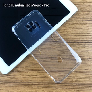 สําหรับ ZTE nubia Red Magic 7 Magic7 Pro 7Pro บาง คริสตัลใส ใส นิ่ม TPU เคสด้านหลัง ป้องกันกล้อง