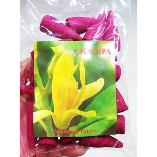 กำยานใหญ่ ธูปจุดกำยาน กลิ่นจำปี สีแดงน้ำหนัก 70g