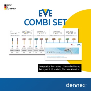 ชุดหัวขัด EVE RA 370 TWIST Combi Set 14 - PT DENTAL