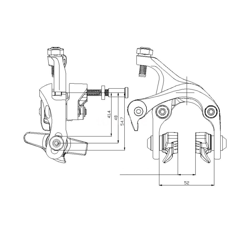 side pull brake diagram