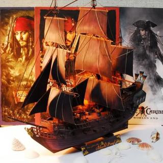 DIY Papercraft Pirates of the Caribbean The Black Pearl Corsair Shipmodel PaperModel 3DPuzzle Handwork Toys