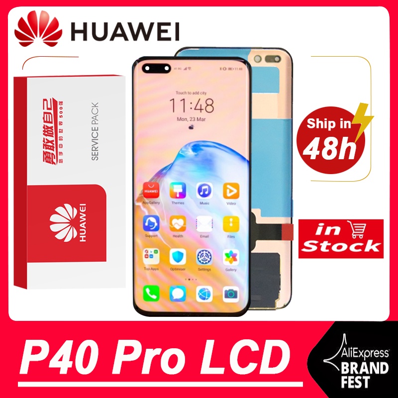 100% Tested 6.58'' OLED High Quality Replacement For Huawei P40 Pro LCD Touch Screen For Huawei P40 