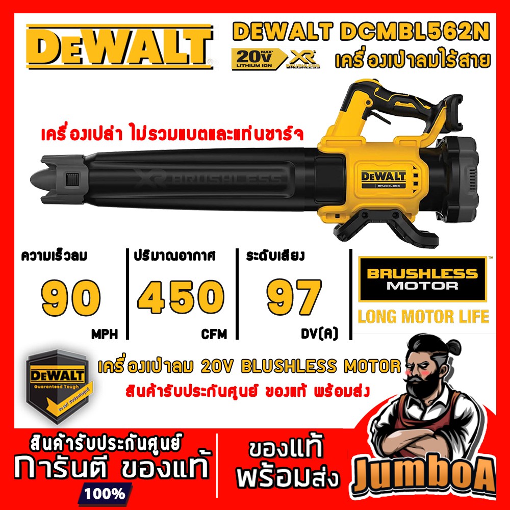 DeWALT DCMBL562N เครื่องเป่าลมไร้สาย 20V มอเตอร์ Brushless รุ่น ...