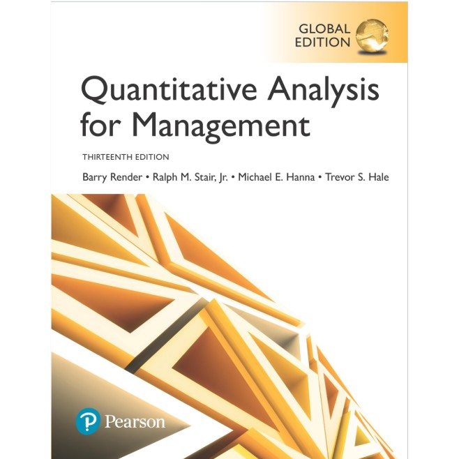 หนังสือมือสอง Textbook Quantitative analysis for management,thirteenth edition สภาพ 90%