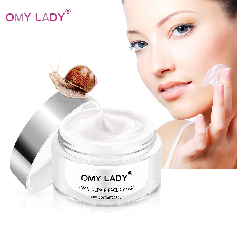 Omy Lady Snail Face Cream Moisturizing Snail Repair Anti Aging Anti Wrinkle Face Cream Whitening