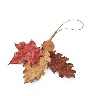 Quillberry Autumn Leaves Bag Charm พวงกุญแจ/ห้อยกระเป๋า หนังแท้