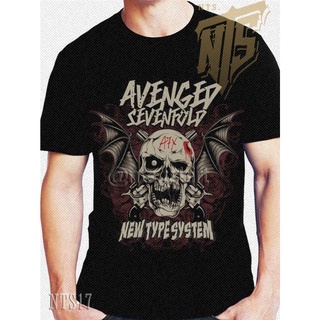 NTS 17 A7X Avenged Seven Fold ROCK เสื้อยืด เสื้อวง เสื้อดำ สกรีนลายอย่างดี ผ้าหนานุ่ม ไม่หดไม่ย้วย NTS T SHIRT S M L XL