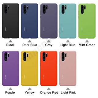 Original Samsung Galaxy phone case Huawei P30 P30 Pro Liquid Silicone Silky Soft-Touch Shell Cover