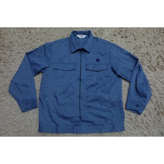 เสื้อช็อป เสื้อช่าง เสื้อช็อปช่าง​ เสื้อทำงาน เสื้อยูนิฟอร์ม​ uniform​ work​ ​shirt มือ2 ของญี่ปุ่น ไซส์ 3L