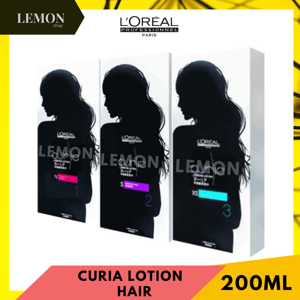 L'oreal curia lotion 100ml. (1 N Normal,2 S sensitized,3 XS extra sensitized) ลอรีอัล เคิร์ลเลียร์ น้ำยาดัดผม 100มล.