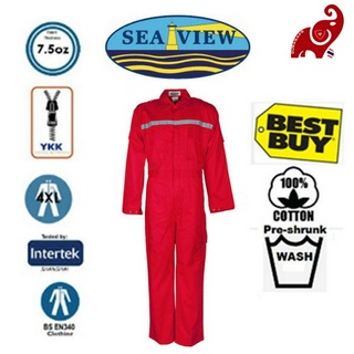 SEAVIEW™ 100% Cotton Zip Red