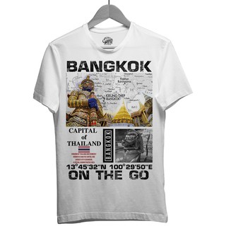 เสื้อยืดราคาถูก เสื้อยืดสีขาวลาย ยักษ์ Bangkok Thailand