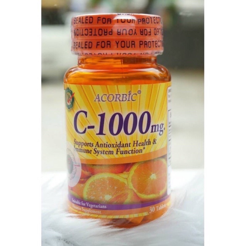 แท้จ้า วิตามินซีวิตามินซี ACORBIC C 1000 mg .